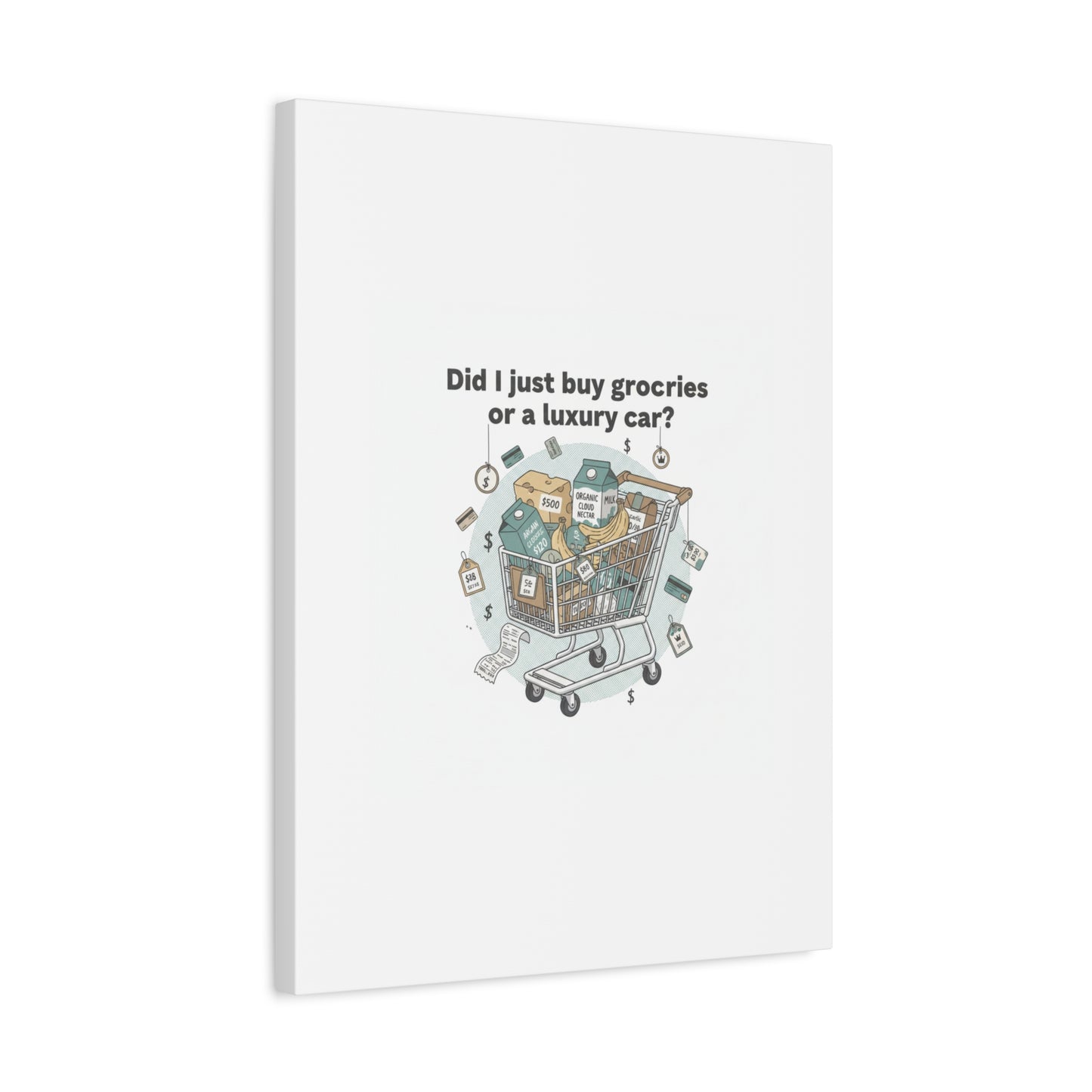 Did I Just Buy Groceries or a Luxury Car? Canvas | grocery prices meme, budget humor