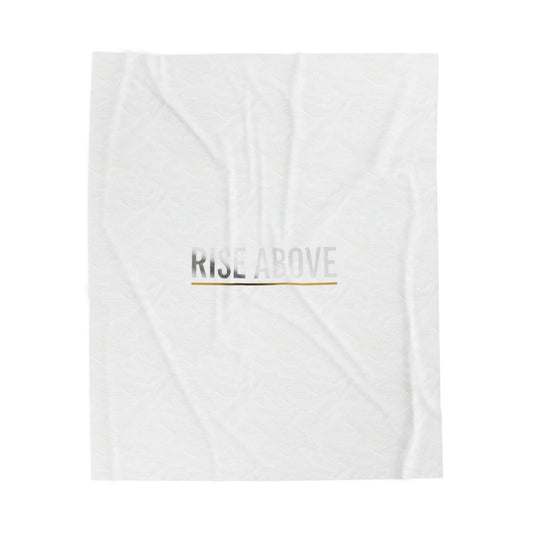 Afterlight luminous night bloom velveteen blanket | cosmic floral, moody nightscape