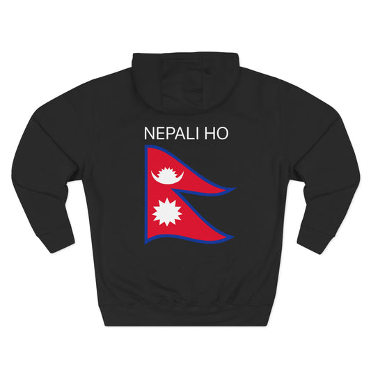 Nepali Pride Fleece Hoodie - Cozy Comfort, Perfect Gift for Nepali Heritage, Travel, Festivals, Casual Wear, Love for Nepal