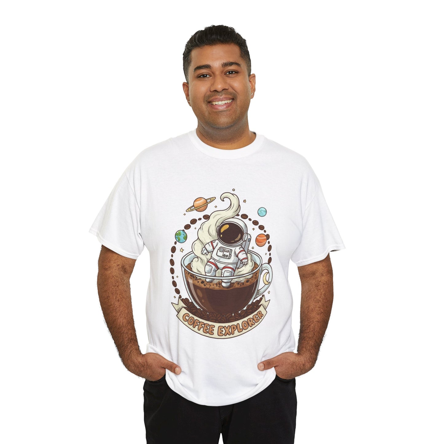 Astronaut Coffee Adventure Tee, Unisex Heavy Cotton Tee, Space-Themed Shirt, Fun Gift for Coffee Lovers, Cozy Casual Wear, Unique [...]