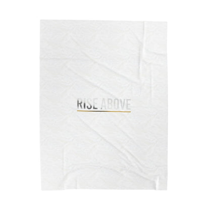 Afterlight luminous night bloom velveteen blanket | cosmic floral, moody nightscape