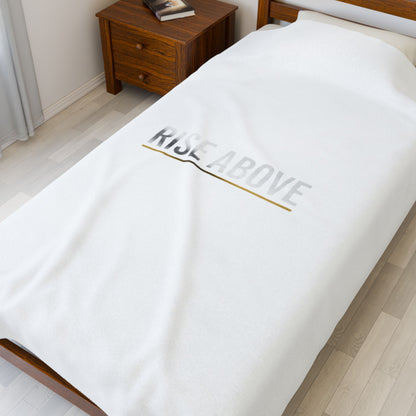 Afterlight luminous night bloom velveteen blanket | cosmic floral, moody nightscape