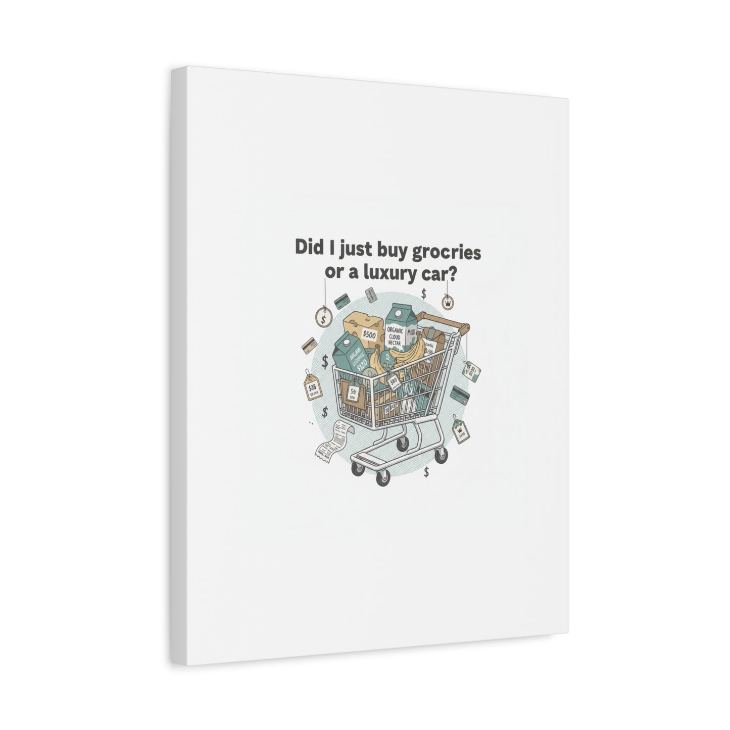 Did I Just Buy Groceries or a Luxury Car? Canvas | grocery prices meme, budget humor