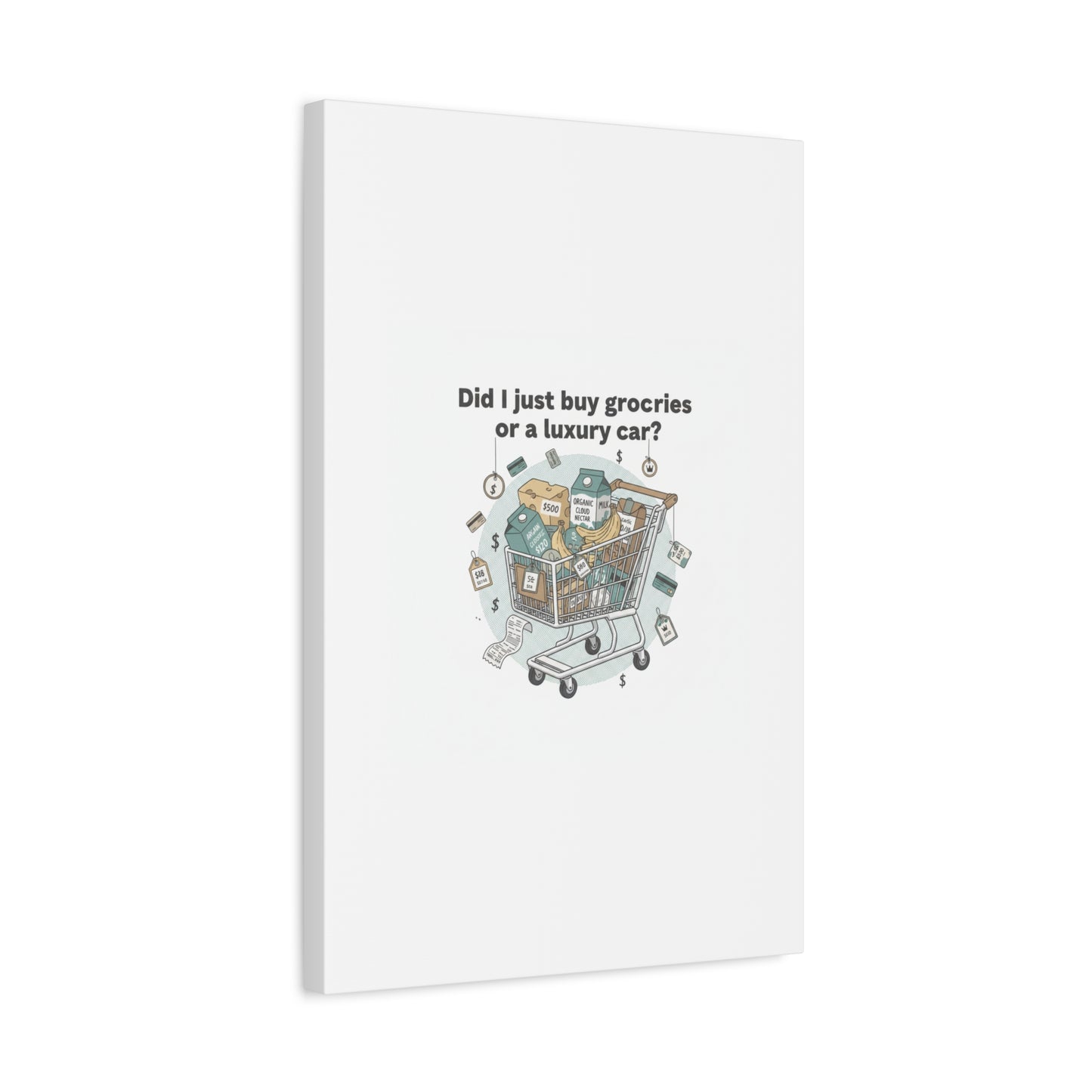 Did I Just Buy Groceries or a Luxury Car? Canvas | grocery prices meme, budget humor