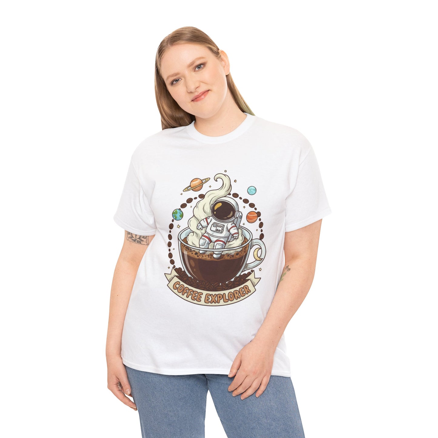 Astronaut Coffee Adventure Tee, Unisex Heavy Cotton Tee, Space-Themed Shirt, Fun Gift for Coffee Lovers, Cozy Casual Wear, Unique [...]