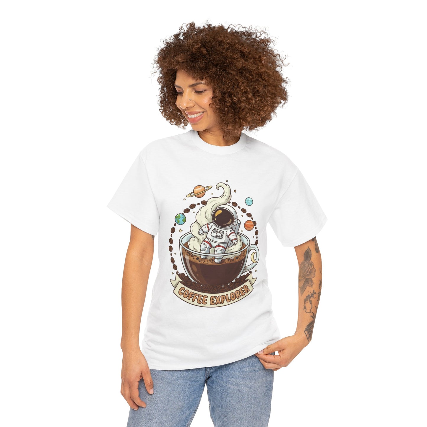Astronaut Coffee Adventure Tee, Unisex Heavy Cotton Tee, Space-Themed Shirt, Fun Gift for Coffee Lovers, Cozy Casual Wear, Unique [...]