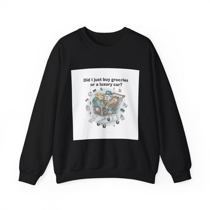 Grocery Prices Meme Crewneck | grocery prices shirt, budget humor sweatshirt