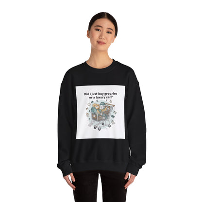 Grocery Prices Meme Crewneck | grocery prices shirt, budget humor sweatshirt